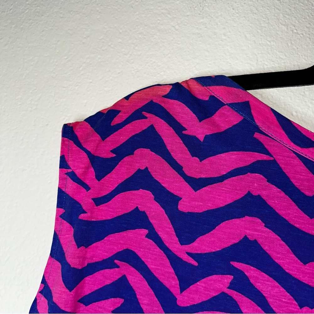 LILLY PULITZER pout pink Get Lucky cap sleeve Robyn t-shirt dress S - Picture 13 of 13